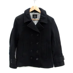 B&Y ユナイテッドアローズ BEAUTY&YOUTH ビューティー&ユース Pコート ピーコート ショート丈 ウール M 紺 ネイビー /SM41のサムネイル