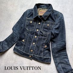 5821【美品】ルイヴィトン‪☆モノグラムロゴ入りデニムジャケット‬
