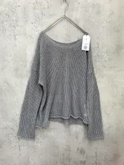 新品 COLONY 2139 コロニートゥワンスリーナイン スパンコール メッシュ プルオーバー ニット セーター sizeF/GRAY ■◇ レディース