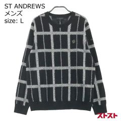 St Andrews✨ロゴ入り クルーネック セーター ブラック S - メルカリ