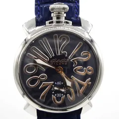 2024年最新】ガガミラノ 腕時計 メンズ 自動巻き GAGA MILANO 5211MIR01 ブラックの人気アイテム - メルカリ
