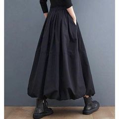 希少！】プリーツ高級感ロング ワンピース ドレス モード系