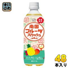 伊藤園 不二家 南国フルーツスカッシュ 500ml ペットボトル 48本 (24本入×2 まとめ買い) 炭酸飲料 熱中症対策 数量限定