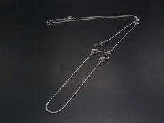 ■美品■ LANCEL ランセル ロング ネックレス ペンダント アクセサリー レディース シルバー系 DH4149のサムネイル