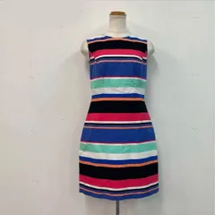 美品 kate spade new york ワンピース カラフル ボーダー 2 ★ ■◆