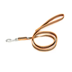 [JULIUS-K9] IDC Color&Gray leash with handle オレンジ×グレーのサムネイル