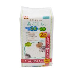 【迅速発送】柔ごこち ホワイトパルプマット 天然広葉樹パルプ100% 消臭+抗菌 床材 ハムスター・小動物用 超徳用2kg