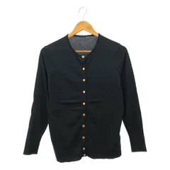 MUSE de Deuxieme Classe / ミューズドゥーズィーエムクラス | 2022SS | FF grace / コットン クルーネック ニット カーディガン | F | ブラック | レディース