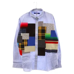 JUNYA WATANABE COMME des GARCONS (ジュンヤワタナベ コムデギャルソン) ストライプ パッチワーク長崎シャツ ライトブルー WJ-B013 AD2022のサムネイル