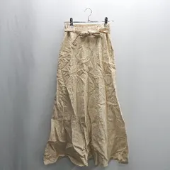 ◇ ⊇ snidel スナイデル ロング丈 フレア スカート サイズ1 ベージュ レディース E  【1408220049783】