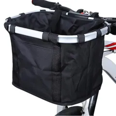 自転車かご 前 エコバッグ 自転車 かご 自転車カゴ 防水 撥水 前かご カゴ フロントバスケット バイク バッグ 大容量 軽量 折りたたみ 取り付け 簡単 耐荷重10KG