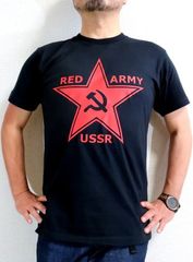 レッドアーミーＴシャツ　赤軍　旧ソ連系Ｔシャツ　USSR赤星Tシャツ　共産マークのTシャツ　共産主義Ｔシャツ　CCCP