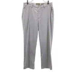Eddie Bauer エディバウアー チェック柄 ロングパンツ w34 グレージュ アウトドア メンズ 古着