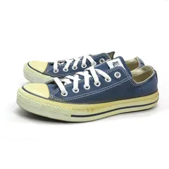 k■【24.5cm】コンバース/CONVERSE オールスター ALL STAR キャンバススニーカーLOW/紺LADIES/14【中古】