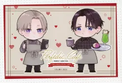 【中古】キャラカード 久慈明仁＆高槻冴(ミニキャラ) オリジナルイラストカード 「パーフェクトアディクション×emo cafe パフェディクカフェ」 ご購入特典