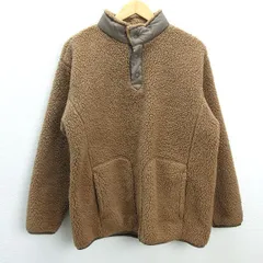 U■ユニクロ/UNIQLO White Mountaineering フリースオーバーサイズプルオーバー【L】茶/men's/11【中古】