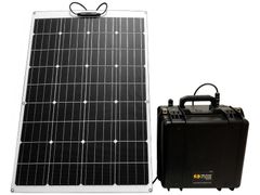 長寿命防水・防塵可搬型太陽光発電システム　SG12-M100SPM-B100LIM