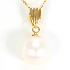 ネックレス K18YG パール 総重量約2.1g 約40cm