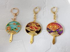 【ハンドメイド】レジン　和風うちわ　3セット