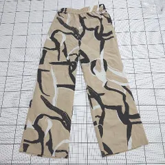 ◇ ⊂ アーバンリサーチアイテムズ 総柄 イージーストレートパンツ サイズフリー ベージュ系 レディース E  【1508060020079】