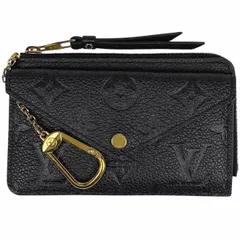 ルイ・ヴィトン Louis Vuitton カードケース ポルト カルト レクト ヴェルソ コインケース L字ファスナー カードケース モノグラムアンプラント ノワール(ブラック) M69421  レディース 【中古】