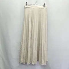 ◇ INGNI イング ロング丈 プリーツ スカート サイズF ライトベージュ レディース E  【1407020021388】