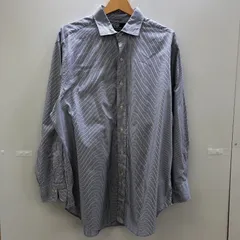 90'S Polo by Ralph Lauren/90年代 ポロバイラルフローレン 長袖 シャツ ストライプ 90’S  ホンコン製 メンズ 16 1/2 ブルー/ホワイト