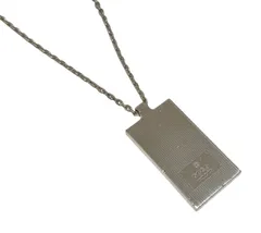 グッチ ネックレス プレート ロゴ ペンダント メンズ レディース SV925 シルバー ペンダント シルバー925 ロゴ 男女兼用 アクセサリー GUCCI