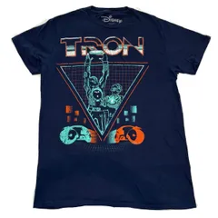 【古着】 Disney ディズニー TRON トロン オリジナル  ムービーTシャツ メンズM  ネイビー