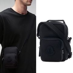 1 MONCLER モンクレール 5L00007 M2388 YEHOR ブラック ショルダーバッグ ベルトバッグ