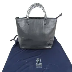 ハーヴェストレーベル 髭バッグ トートバッグ 未使用 レザー コーデュラ 鞄 カバン ブランド メンズ ダークグレー HARVEST LABEL