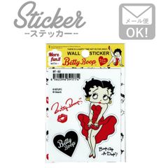 ステッカー 車 かっこいい ベティブープ Betty Boopかわいい バイク カスタム スマホ シール BT-02 (モンロー)