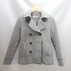 ◇ NATURAL BEAUTY BASIC ダブルボタン 秋冬 大人 長袖 コート サイズS グレー レディース E  【1303160009630】