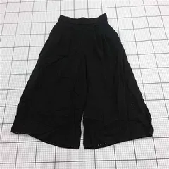 ◇ ⊂ UNITED ARROWS ユナイテッドアローズ シアーチェック キュロットパンツ サイズ38 ブラック系 レディース E  【1508270014639】