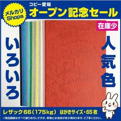⑥ハガキサイズ　65枚　色々　レザック66（175kg）