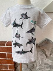 【Size110】vintage  HAPPY SHIRTS サメ 半袖Tシャツ US古着
