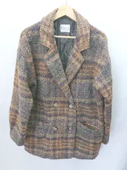 ◇ classicalelf クラシカルエルフ 総柄 長袖 コート サイズL ブラウン系 レディース E  【1406050051617】