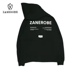 ZANEROBE ゼインローブ Label Orgo Hood Sweat メンズ/レディース ブラック S-L【新品】のサムネイル