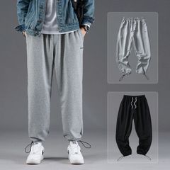 スウェットパンツ ワイドパンツ メンズ ロングパンツ 裾絞り可能 スエットパンツ スポーツウェア 太め
