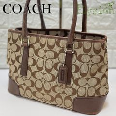 ★COACH★ コーチ ミニトートバッグ 6089 肩掛け ブラウン キャンバス