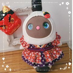 LOVOT ラボット服 和柄 節分 着物風ワンピース ハンドメイド - メルカリ
