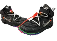 ナイキ NIKE 21年製 × OFF-WHITE オフホワイト AIR FORCE 1 MID SP エア フォース ミッド AF1 シューズ 黒 DO6290-001 メンズ靴 スニーカー ブラック 28.5cm 104S-728