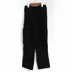 ユニクロ カーゴパンツ ボトムス 裏ボア 裏起毛 キッズ 男の子用 XLサイズ ブラック UNIQLO 【中古】