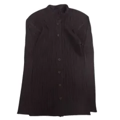 PLEATS PLEASE プリーツプリーズ イッセイミヤケ ジャケット PP84-JD192 プリーツ加工 スタンドカラー ジャケット ブラウン系 3【中古】のサムネイル