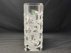 HOYA CRYSTAL ホヤクリスタル ガラス花瓶 花器 花生 未使用 希少品【 HOYA CRYSTAL ホヤクリスタル ガラス花瓶 花器 花生 未使用