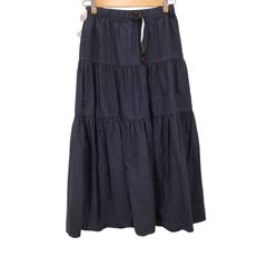 グラミチ GRAMICCI LINEN COTTON TIRED SKIRT リネンコットンティアードスカート レディース  M