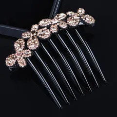 【数量限定】夜会巻き 夜会巻き クリスタル バレッタ コーム キラキラと輝 初心者の方にお勧め ヘアアレンジ かんたん らくちん (蝶々B-2) DE ヘアコーム ラインストーン PEACH EZ