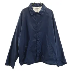 80s ヴィンテージ コーチジャケット L ネイビー メンズ 古着