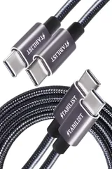 2本組] PD ケーブル USB-C Type-C C to C typec 急速充電 [2m PD対応 充電コード ctoc USBC タイプc たいふc MacBook Pro/Air iPad Pro Galaxy 等対応