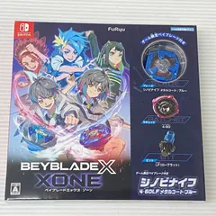 ニンテンドースイッチソフト ベイブレードエックス XONE シノビナイフ 4-60LF メタルコート:ブルー 付き [Nintendo Switch] 中古品 smsw090010